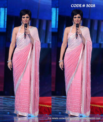 3028 Mandira bedi's pink saree