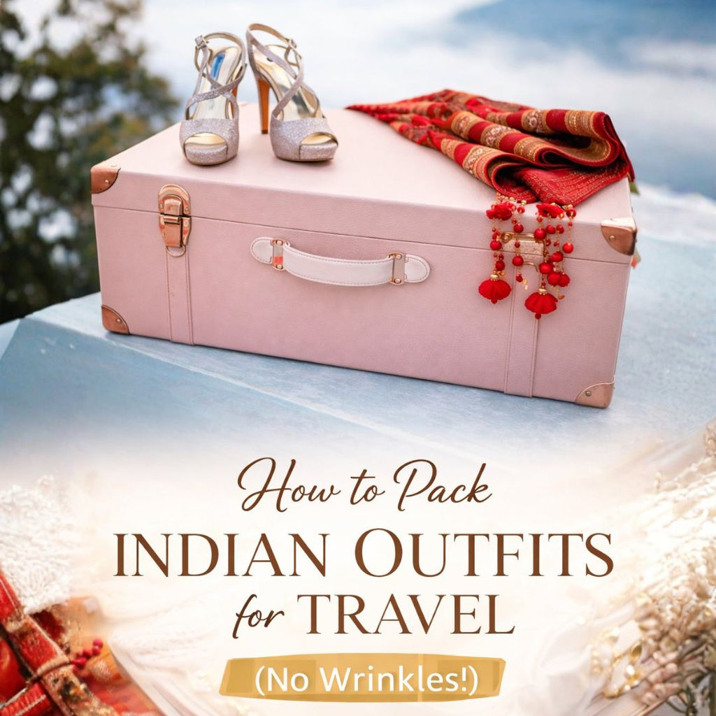 How to Pack Indian Outfits Safely for International Travel (Sarees, Lehengas & Bridal Wear Guide)