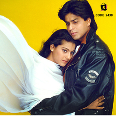 2438 Kajol's White Anarkali Suit in Tujhe dekha toh yeh jana sanam Song from Dilwale Dulhania Le Jayenge DDLJ