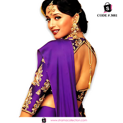 3081 Madhuri Dixit's Hum Aapke Hai Kaun purple saree  Didi tera devar saree