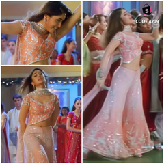 4209 Kareena Kapoor's Pink Lehenga in Bole Chudiyan from Kabhi Khushi Kabhie Gham K3G