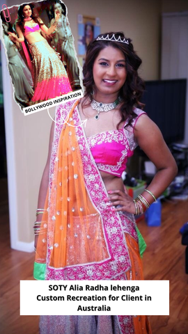 4043 Alia Bhatt's Radha Song from Student of the Year Movie lehenga outfit set