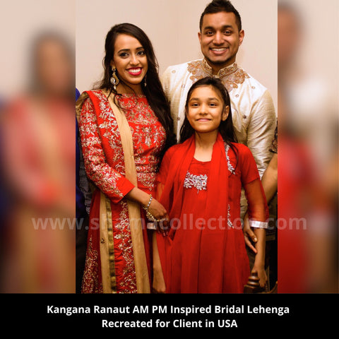 1054 Kangana Ranaout's black bridal lehenga Outfit Sets