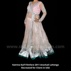 1005 Katrina Kaif's peach-white bridal anarkali lehenga Outfit Sets