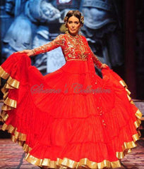 2106 Red anarkali gown