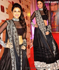 4005 Parineeti Chopra's black lehenga