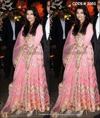 2052 Aishwarya Rai Bachchan's pink gota anarkali