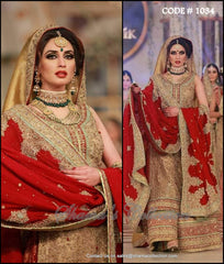 1034 Golden-red bridal lacha