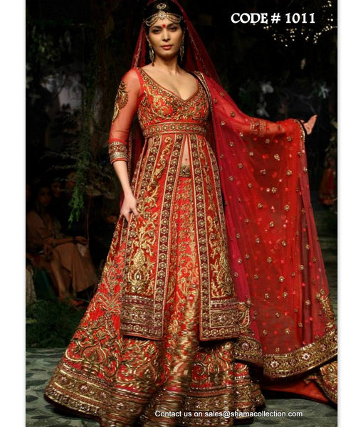 1011 Red bridal lacha