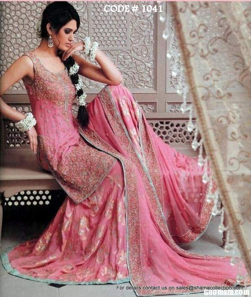 1041 Pink Bridal Sharara