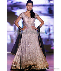 1075 Malaika Arora Khan's grey anarkali lehenga