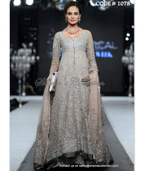 1078 Bronze-grey bridal A-line Lacha