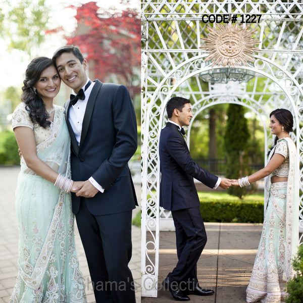 1227 Bridal Mint Lengha