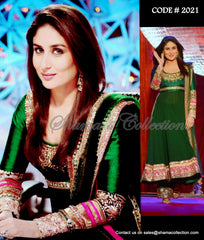 2021 Kareena Kapoor's green anarkali with palazzo