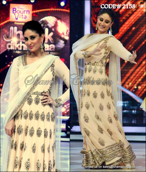 2158 Kareena Kapoor's blush anarkali