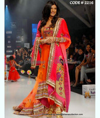 2216 Sushmita Sen's kutchi fishtail anarkali