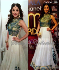 2225 Isha Talwar's peacock inspired anarkali gown