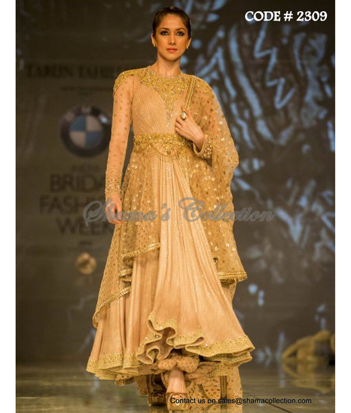 2309 Gorgeous golden anarkali