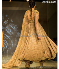 2309 Gorgeous golden anarkali