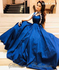 2400 Adaa Khan's Blue Gown