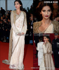3100 Sonam Kapoor's off white saree