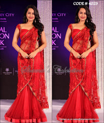 4029 Sonakshi Sinha's red lehenga