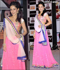 4046 Amrita Rao white-pink lehenga