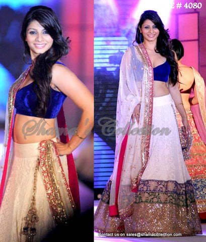 4080 Tanisha Mukherjee's colorful lehenga