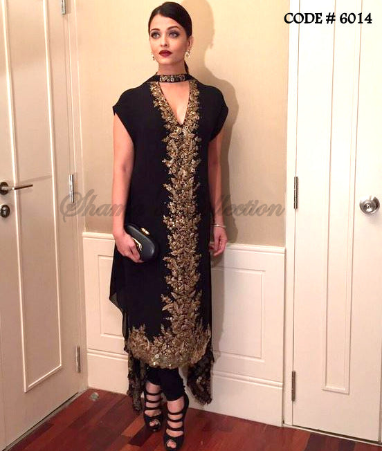 aishwarya rai black dress Check out: Aishwarya Rai Bachchan stuns in black traditional avatar at IFFM 2017 2017 : Bollywood News