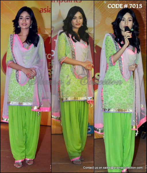 7013 Amrita Rao's hariyali green patiala