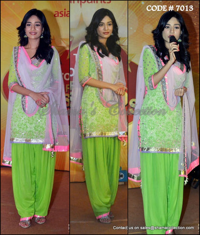 7013 Amrita Rao's hariyali green patiala