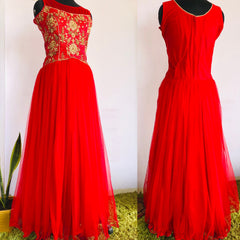 A016 Red traditional gown